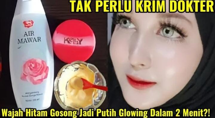 Cara Memakai Campuran Air Mawar Viva dan Bedak Kelly di Pagi dan Malam Hari Efektif Bikin Wajah Glowing 