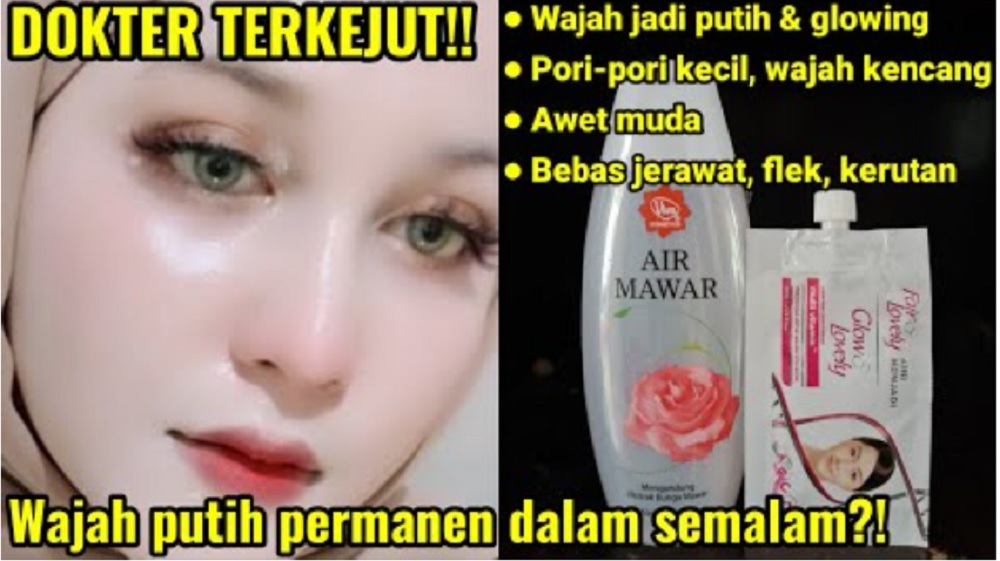 air mawar viva dan fair & lovely