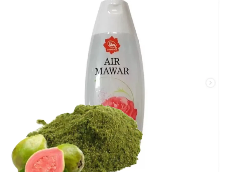 air mawar viva dan daun jambu biji