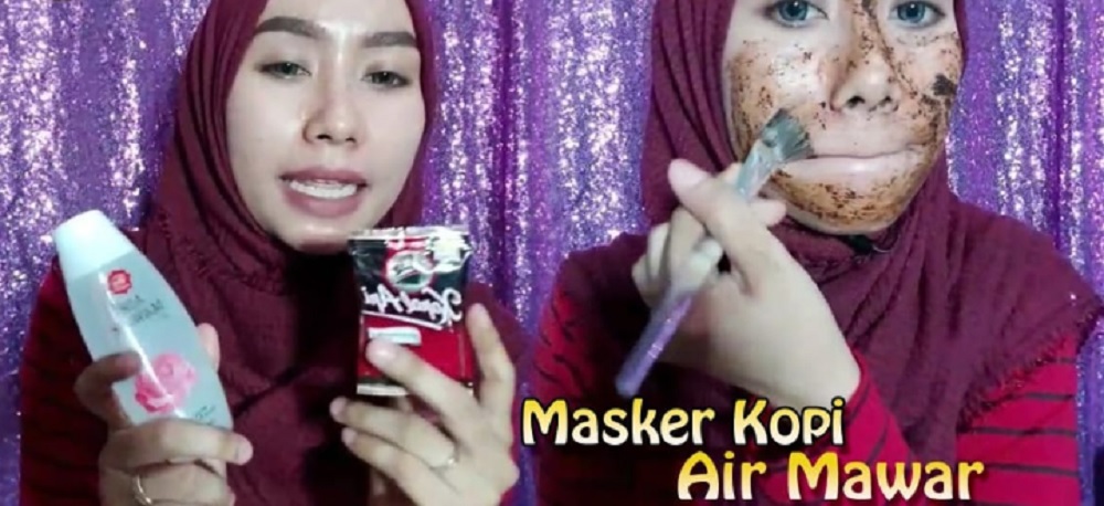 air mawar viva dan kopi bubuk