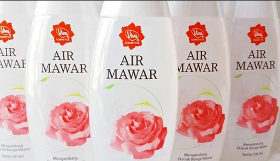 air mawar viva sebagai toner