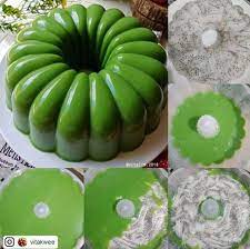 puding pandan kelapa