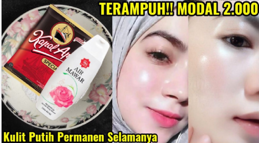 masker kopi hitam dan air mawar viva