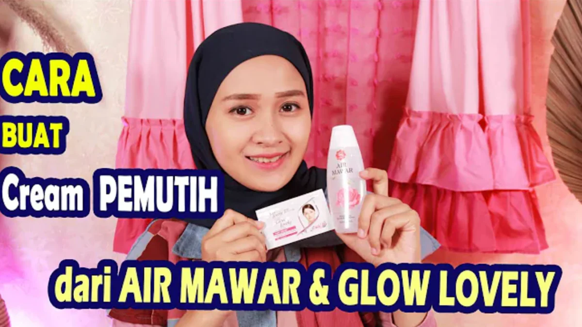 racikan air mawar viva dan fair n lovely