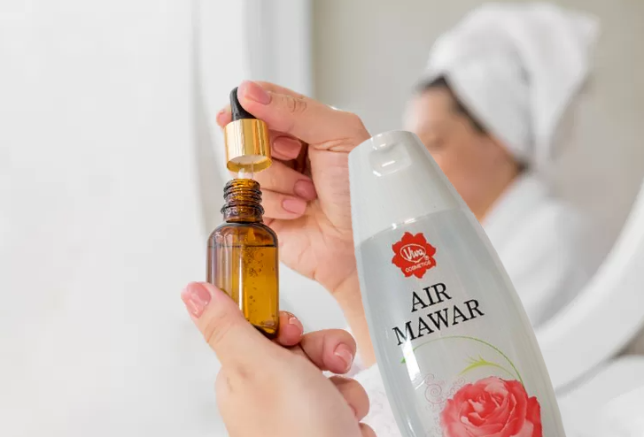 serum wajah air mawar viva