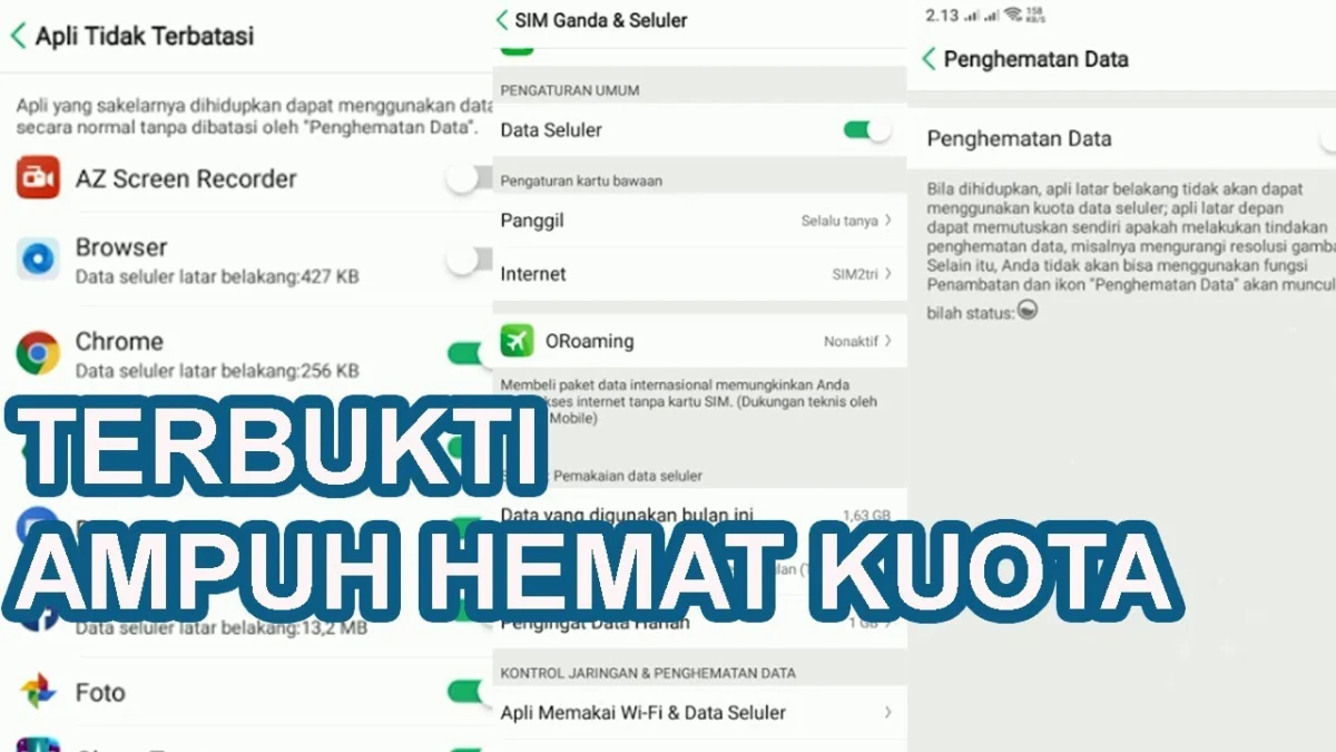 tips menghemat kuota data di ponsel