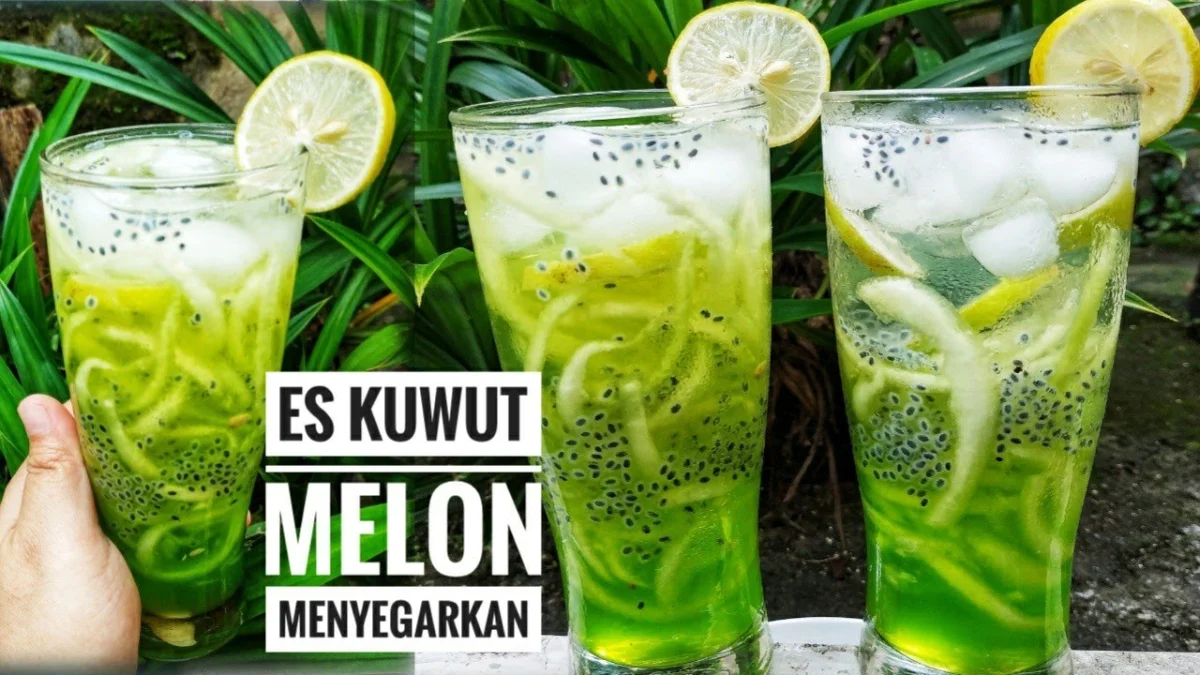 cara buat minuman es kuwut