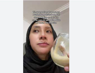 yogurt dengan madu foto tiktok