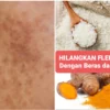 Cara hilangkan flek hitam pakai racikan beras + kunyit