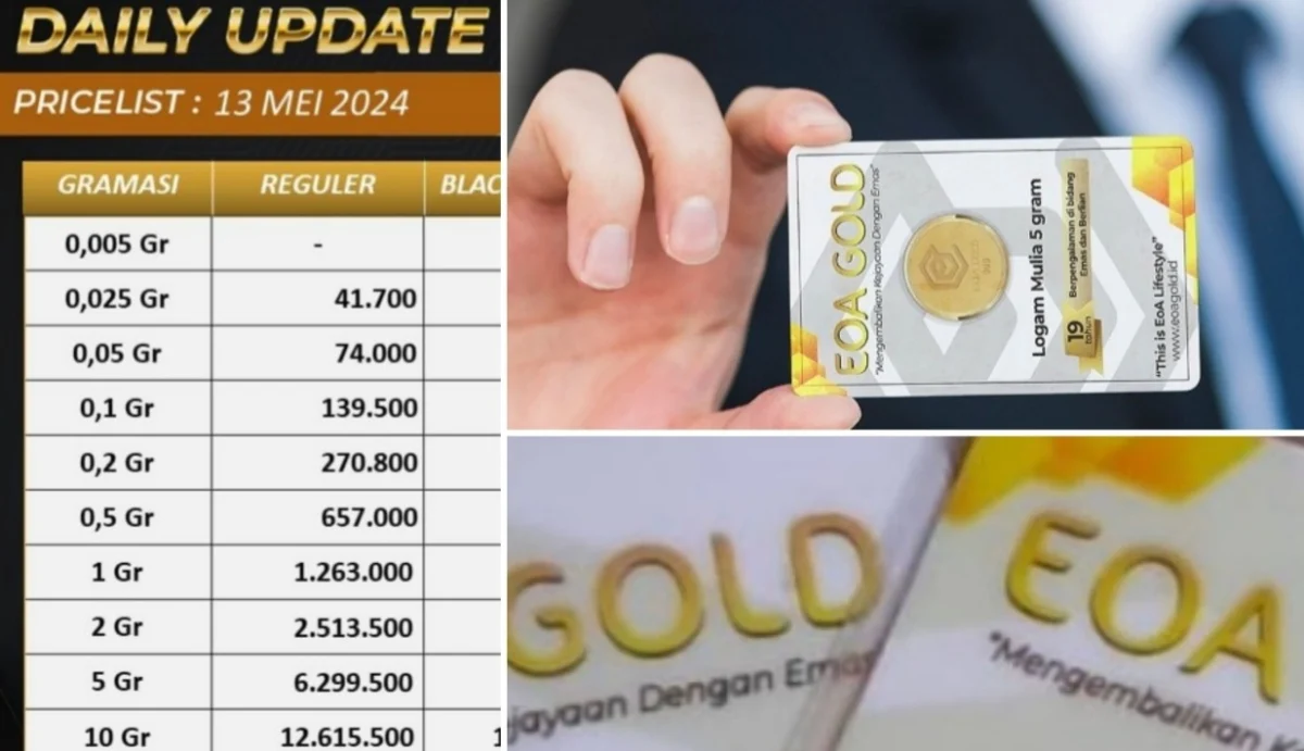 Update Harga Emas Hari Ini Mei Masih Bertahan Rincian Gramasi