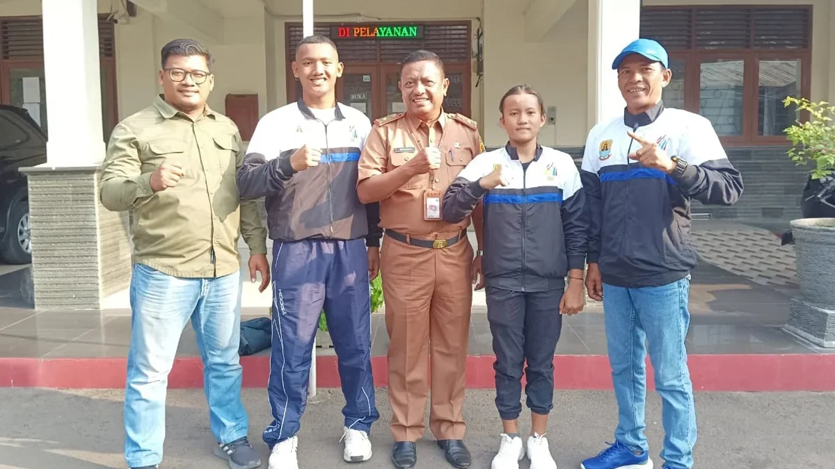 Dua atlet pelajar dari cabor renang asal kabupaten Cirebon mengikuti Olimpiade Olahraga Siswa Nasional (O2SN)