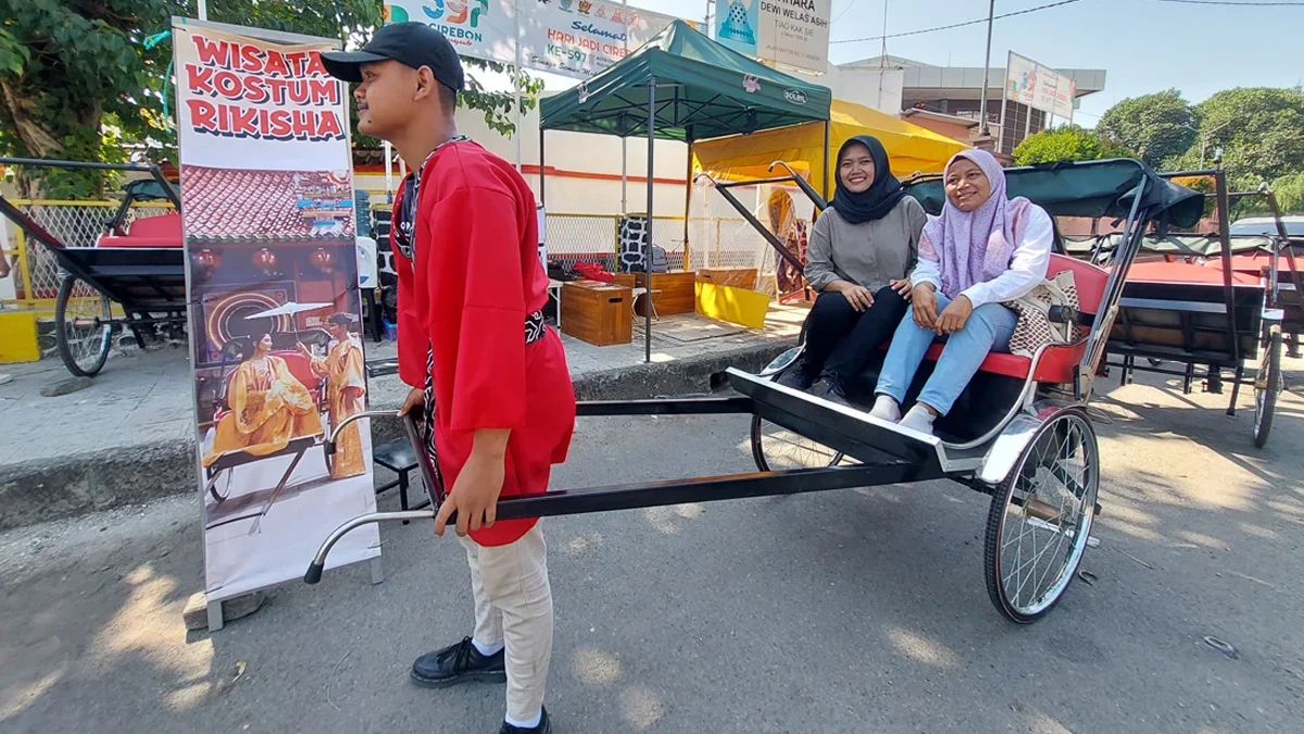 becak jepang di wihara welas asih