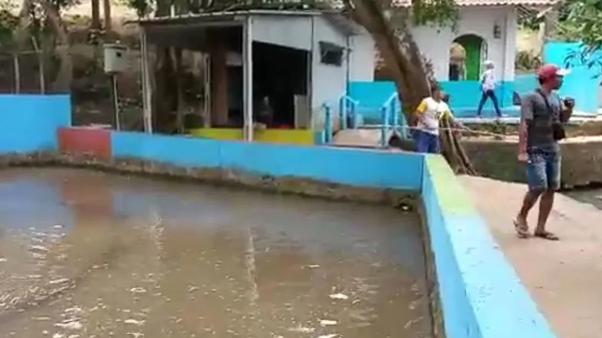 Objek wisata Cikuya di Desa Belawa bakal dikembangan lewat bantuan keuangan provinsi. Suasana di lokasi penang