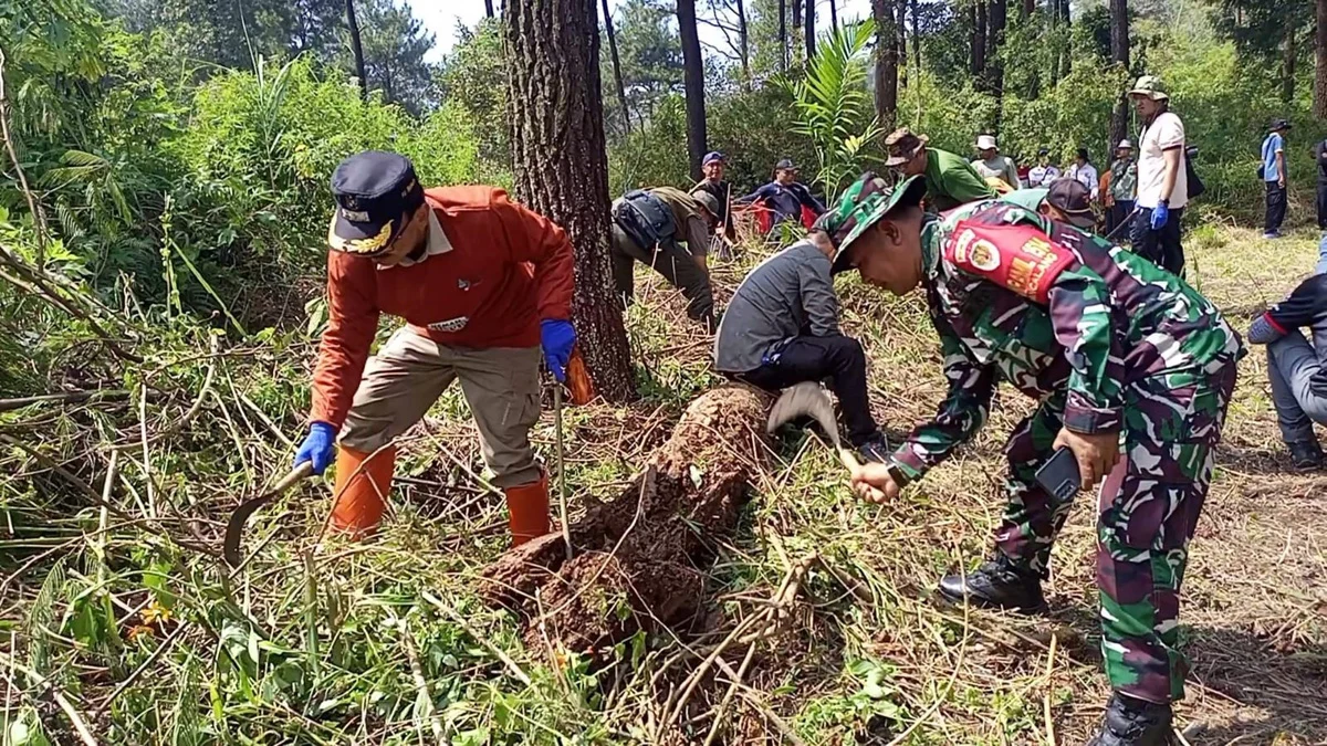 Pemkab Kuningan bekerjasama dengan TNI, Polri, Balai TNGC dan stakeholder