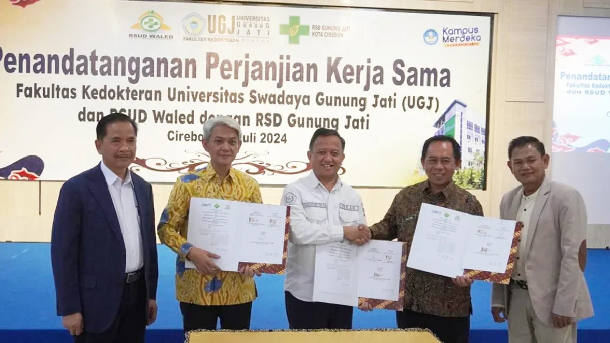 FK UGJ menjalin kerja sama dengan RSD Gunung Jati. Penandatangan nota kerja sama dilakukan pada Rabu (31/7) di