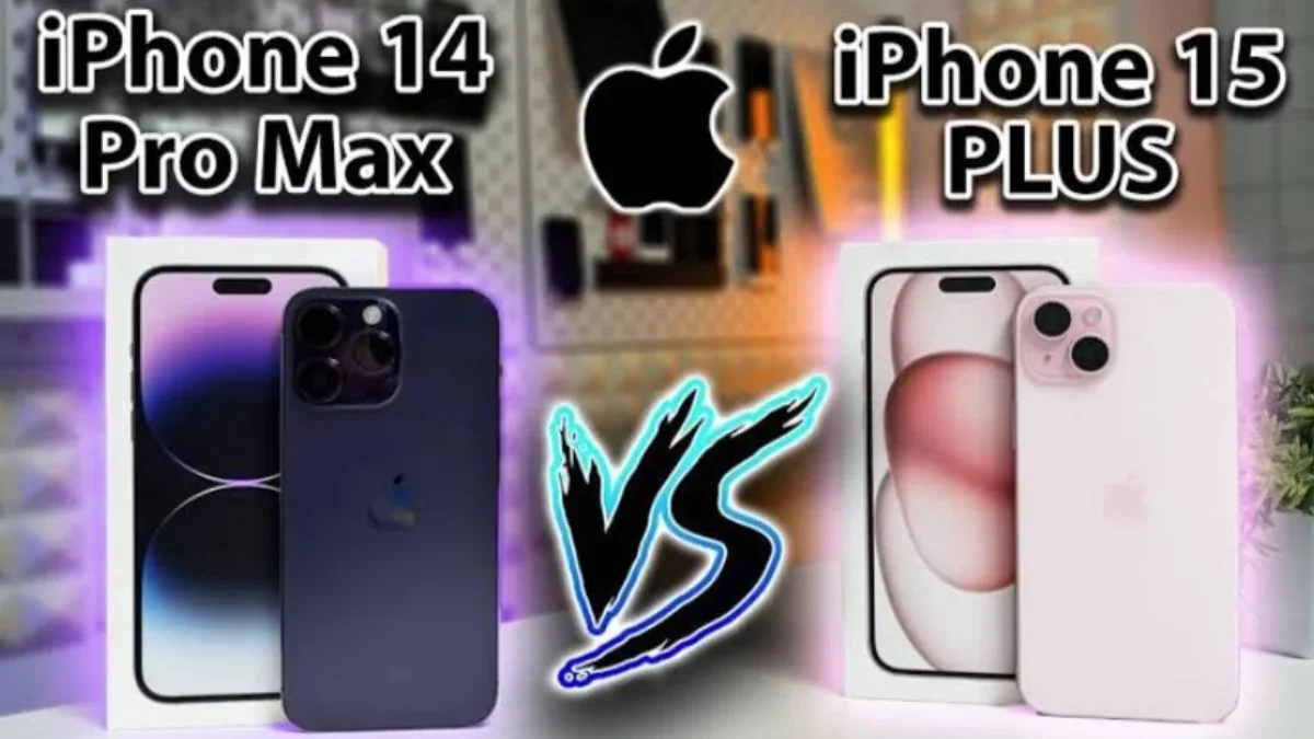perbandingan iphone 14 pro max dan iphone 15 plus