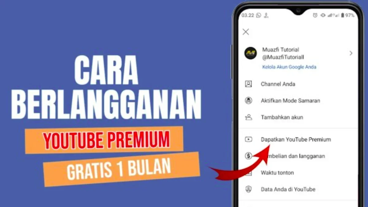 cara daftar youtube premium gratis