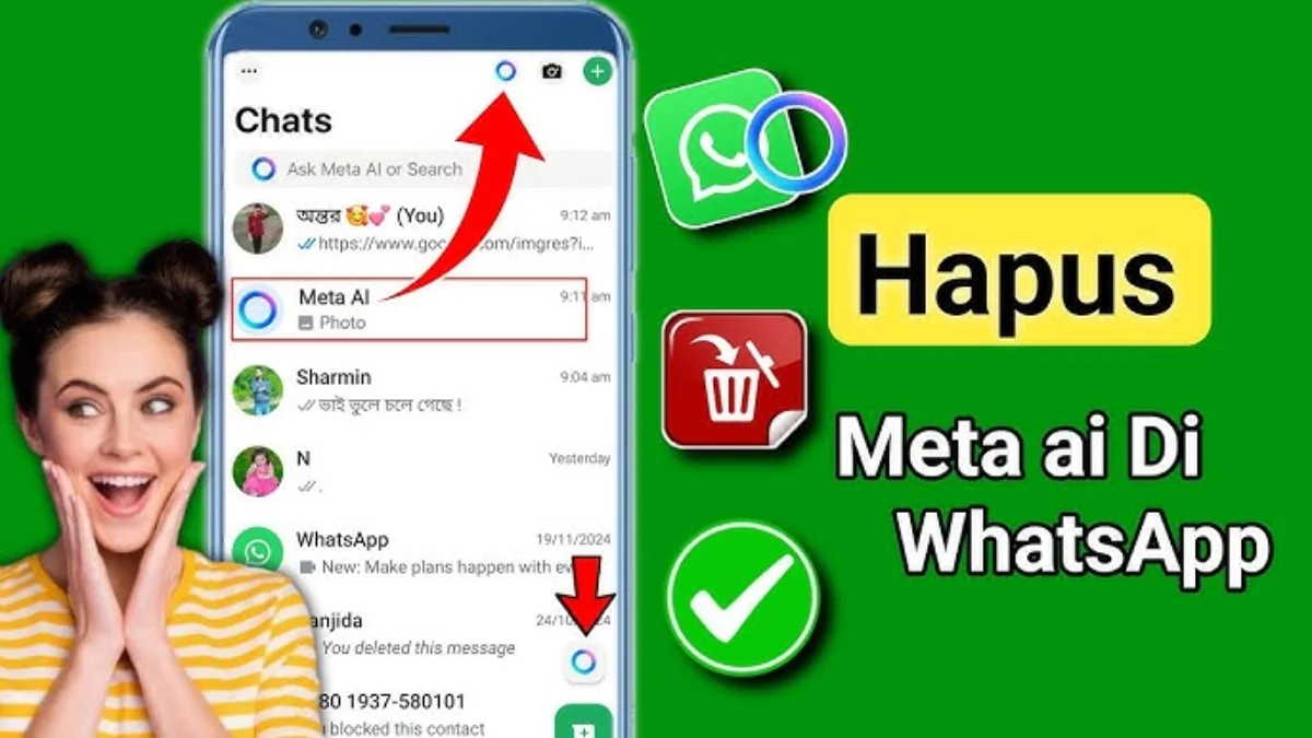 Cara Menghilangkan Tombol Meta Ai Pada Aplikasi Whatsapp