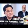 Ketua PSSI Erick Thohir Telah Resmi Tunjuk Jordi Cruff Jadi Penasihat Teknik