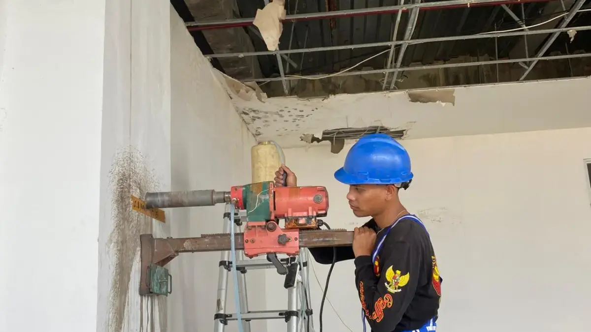 pemeriksaan fisik gedung setda kota cirebon