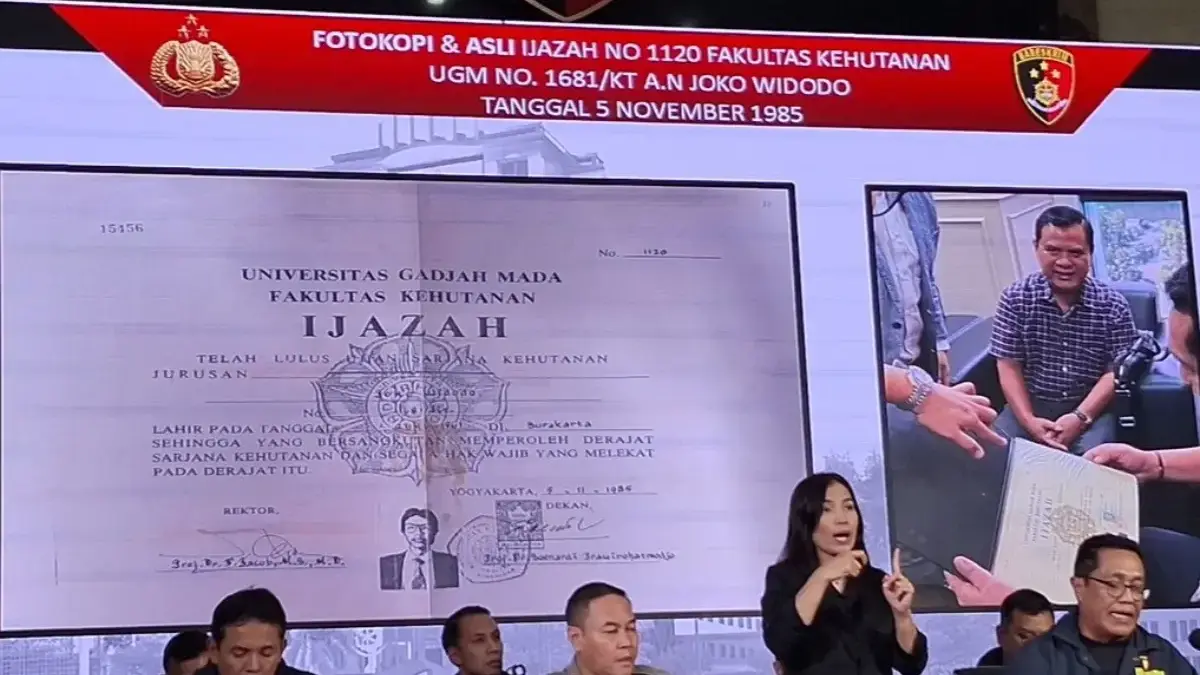 polri pastikan jokowi lulusan UGM