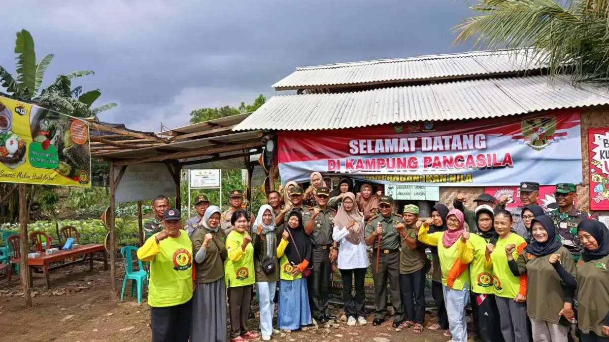 danrem sgj kunjungi kampung pancasila di kalijaga 