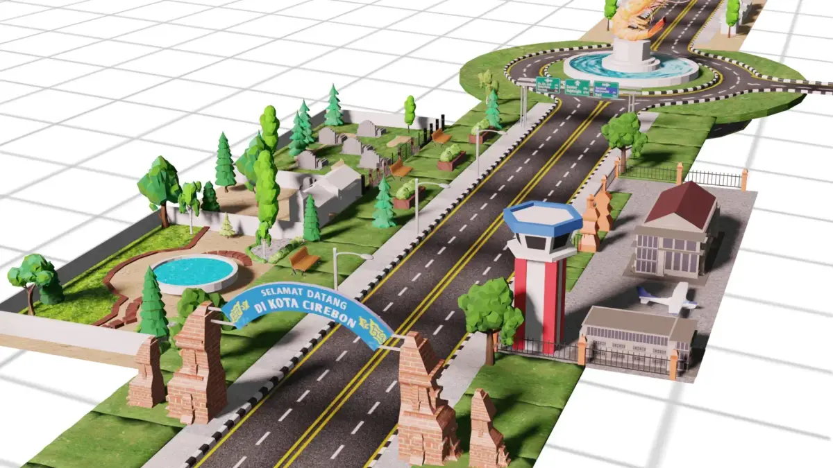 wajah kota cirebon dari exit tol ciperna
