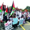 Aksi Bela Palestina di Majalengka