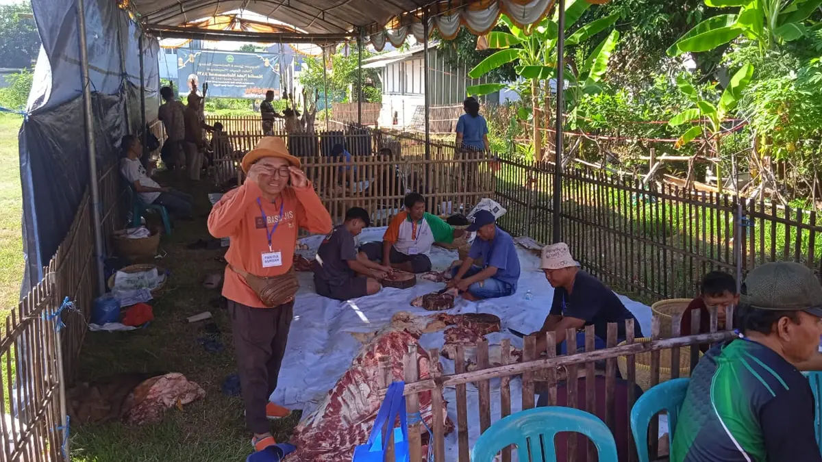 DKM Ukhwatul Ummah Sembelih 3 Sapi dan 26 Kambing Titipan Jamaah