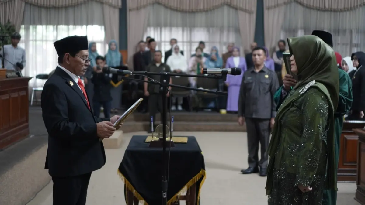 DPRD Kuningan Paripurna Pelantikan PAW Anggota Fraksi PKB ist