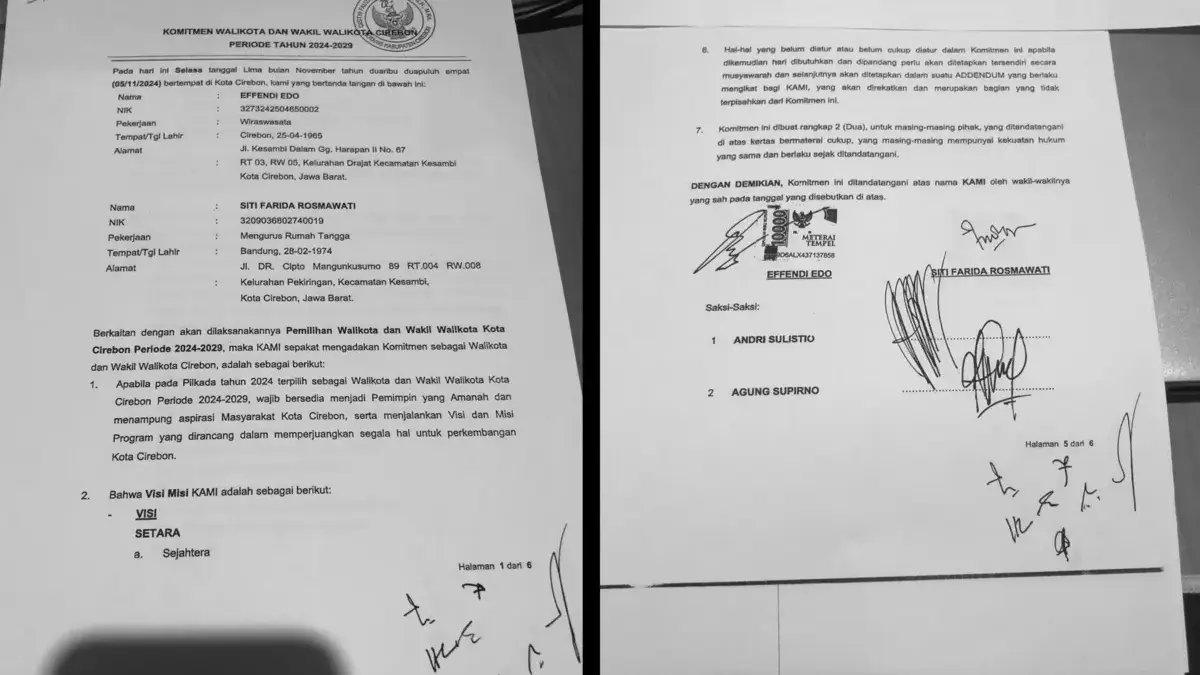 surat komitmen edo farida beredar