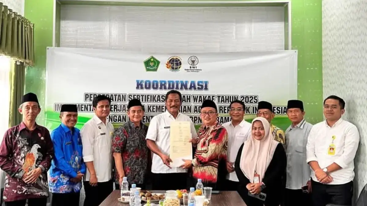 kemenag dan atr/bpn indramayu percepat sertifikasi tanah wakaf