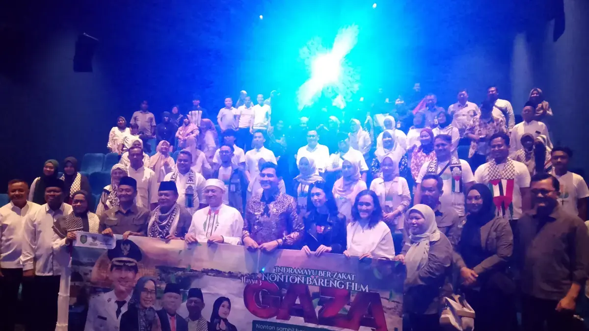 Baznas indramayu nobar film hayya 3 gaza