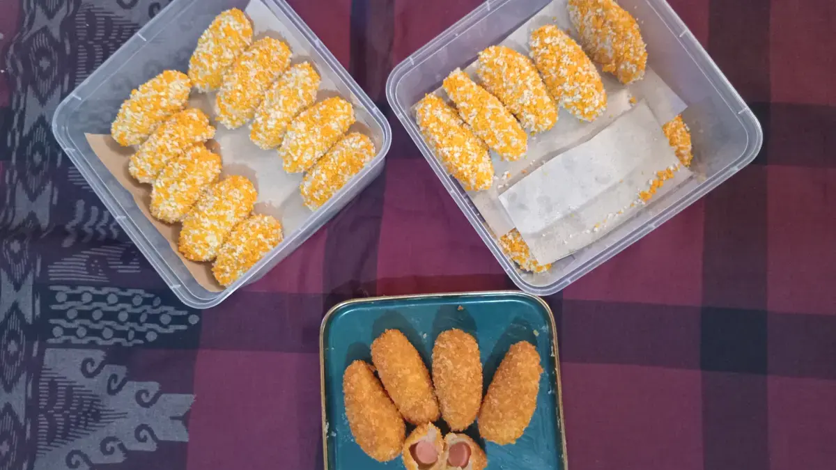 Nugget Sosis, mudah buatnya dan disukai anak-anak Nugget sosia