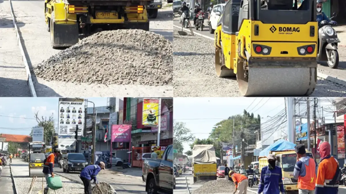 Betonisasi Jalan Ciremai Raya Kota Cirebon