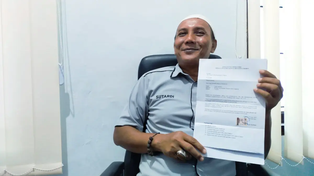 Ketua KONI Kabupaten Cirebon Sutardi Raharja