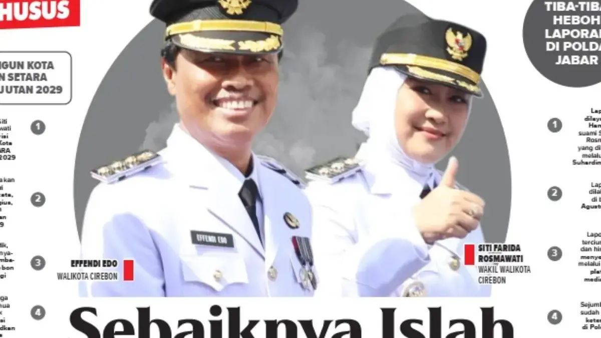 Walikota Cirebon Effendi Edo dilaporkan Suami Wakil Walikota Siti Farida Rosmawati ke Polda Jabar
