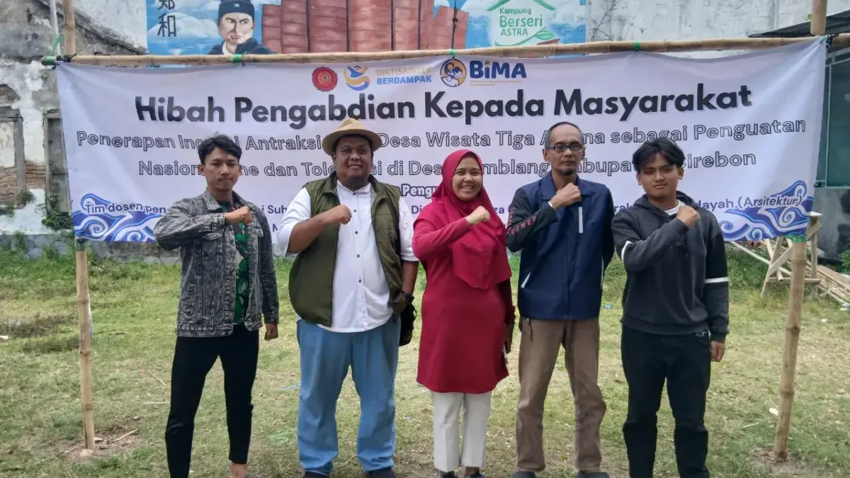 UMC Hadirkan Inovasi Mural Bertema Nasionalisme di Desa Wisata Jamblang