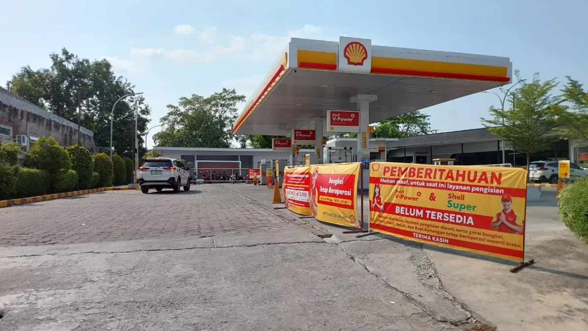 SPBU Shell di Kota Cirebon kehabisan stok bahan bakar
