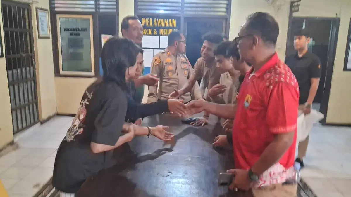Pasca Tawuran Konten, Pemuda Desa Purwawinangun - Muara Mediasi di Polsek Kapetakan, Sepakat Damai mediasi tawuran di suranenggala cirebon