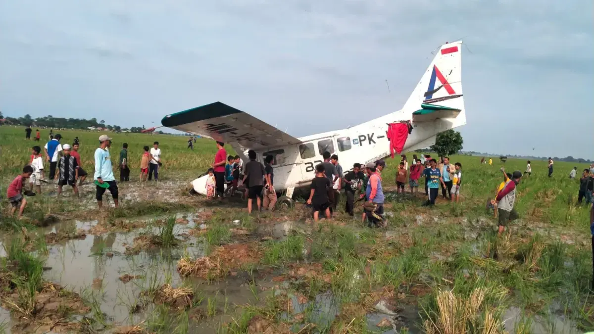 pesawat cesna jatuh di karawang