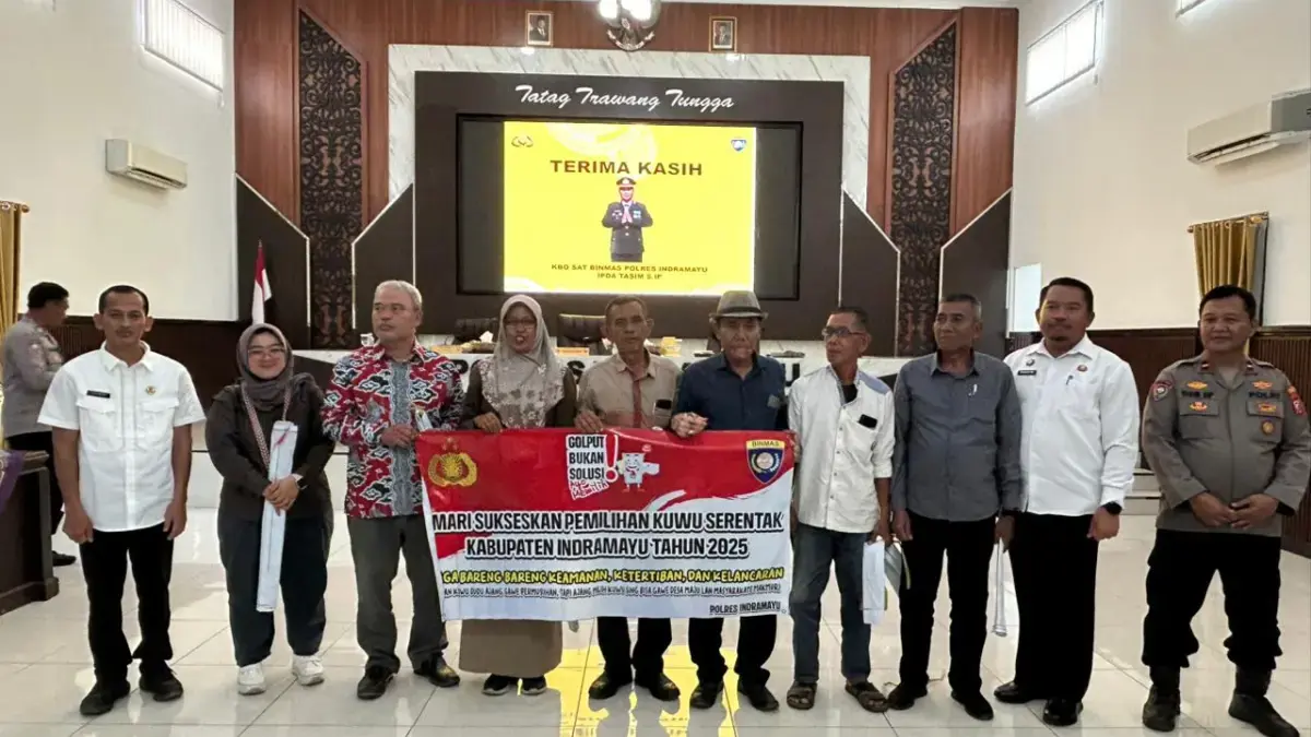 Gelar Pembinaan Panitia Pilwu, Polres Indramayu Tekankan Integritas dan Netralitas Polres Indramayu