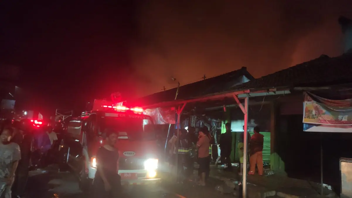 kebakaran pasar lemahabang