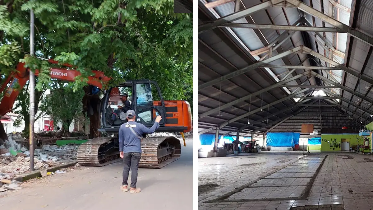 Pedagang Pigura Enggan Direlokasi ke Lantai Dua Pasar Pagi