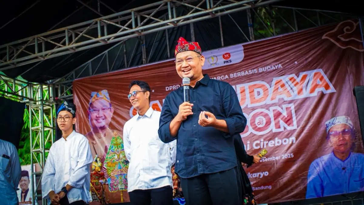 Melalui Seni Budaya, Mas Jun Menyapa wong Cerbon Anggota DPRD Kabupaten Cirebon H Junaedi ST