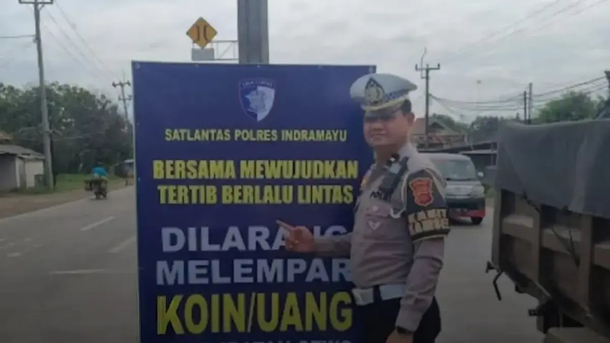 Jelang Nataru, Polisi Beri Larangan Pengendara Lempar Koin di Jembatan Sewo Indramayu Jembatan Sewo