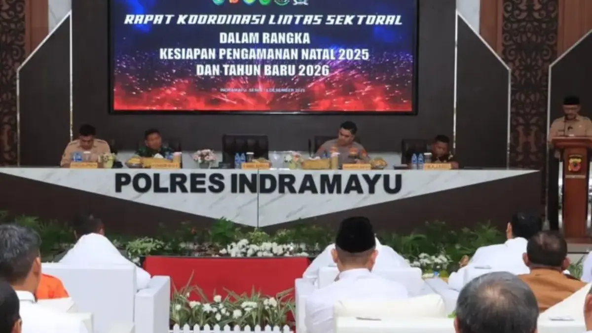 Pengamanan Nataru, Polres Indramayu Gelar Rakor Lintas Sektoral Polres Indramayu