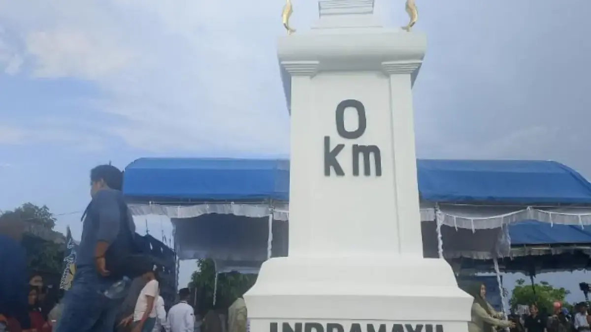 FKMIB Apresiasi Pembangunan Tugu Titik 0 KM Indramayu Barat, Ini Faktanya! Tugu Titik 0 KM Indramayu Barat