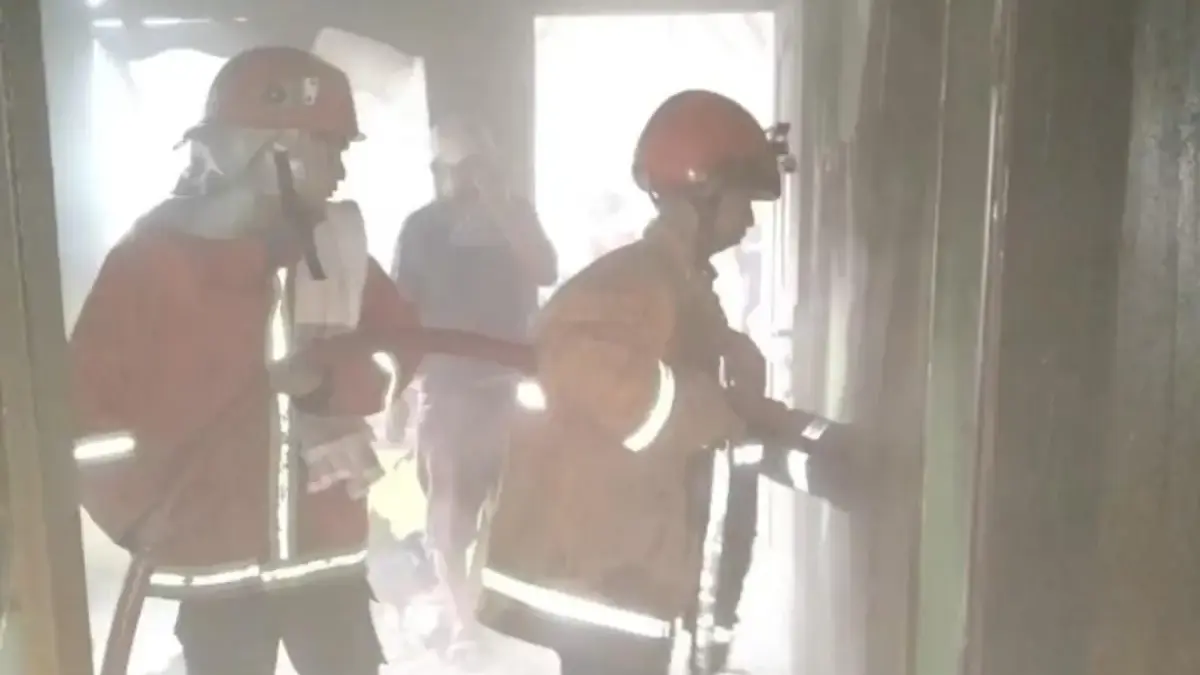 kebakaran di Desa Grogol Kecamatan Gunung Jati