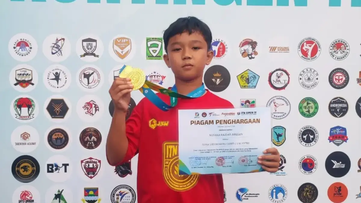 medali emas taekwondo tingkat Provinsi Jabar